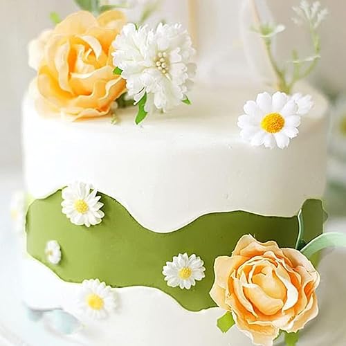 Miniatura 7 de MINFEIDMS Moldes de silicona con diseño de margaritas para decoración de tartas, decoración de cupcakes, pasta de goma de chocolate, arcilla