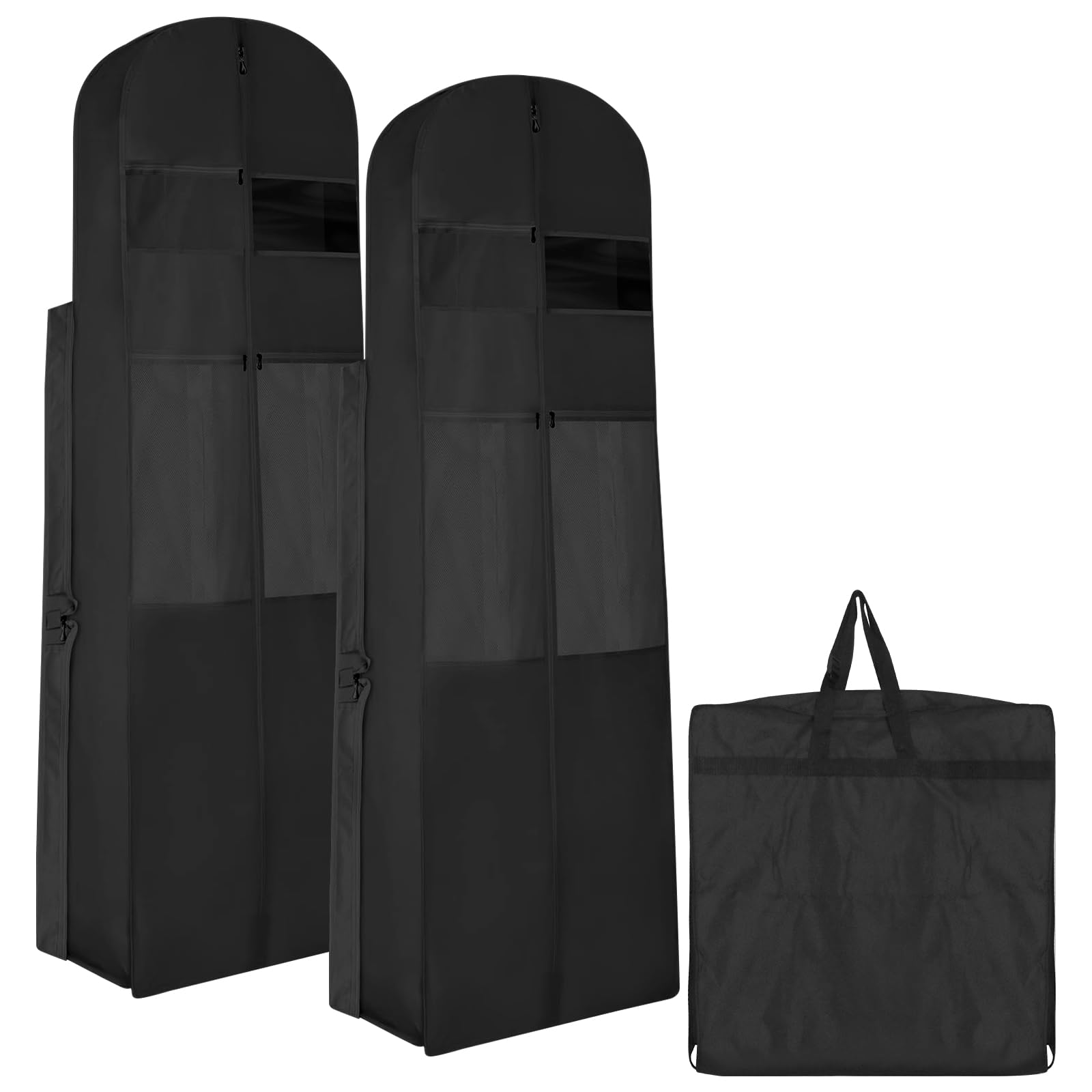Sac de rangement pour robe de mariée bouffante avec grand soufflet pour éviter les plis