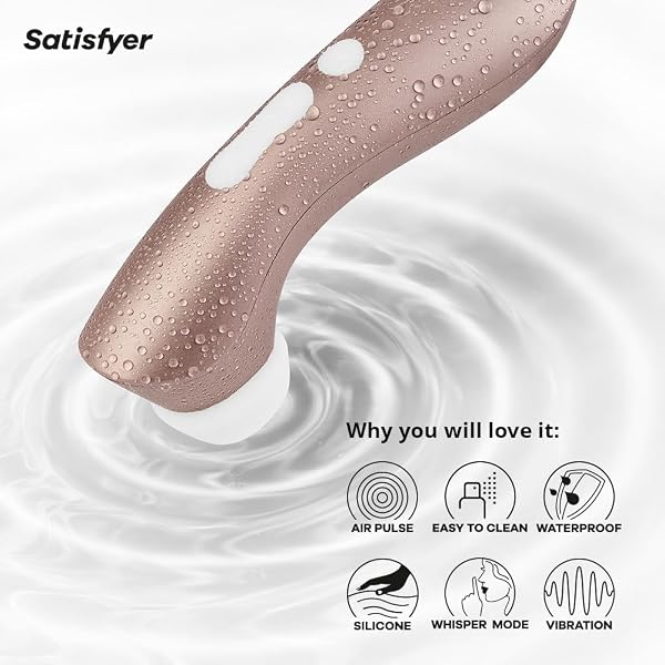 Satisfyer Pro 2 Plus | oro rosa | vibrador y estimulador de clítoris para mujer | juguete sexual extremo | vibrador erótico de ondas de presión para ella - 4