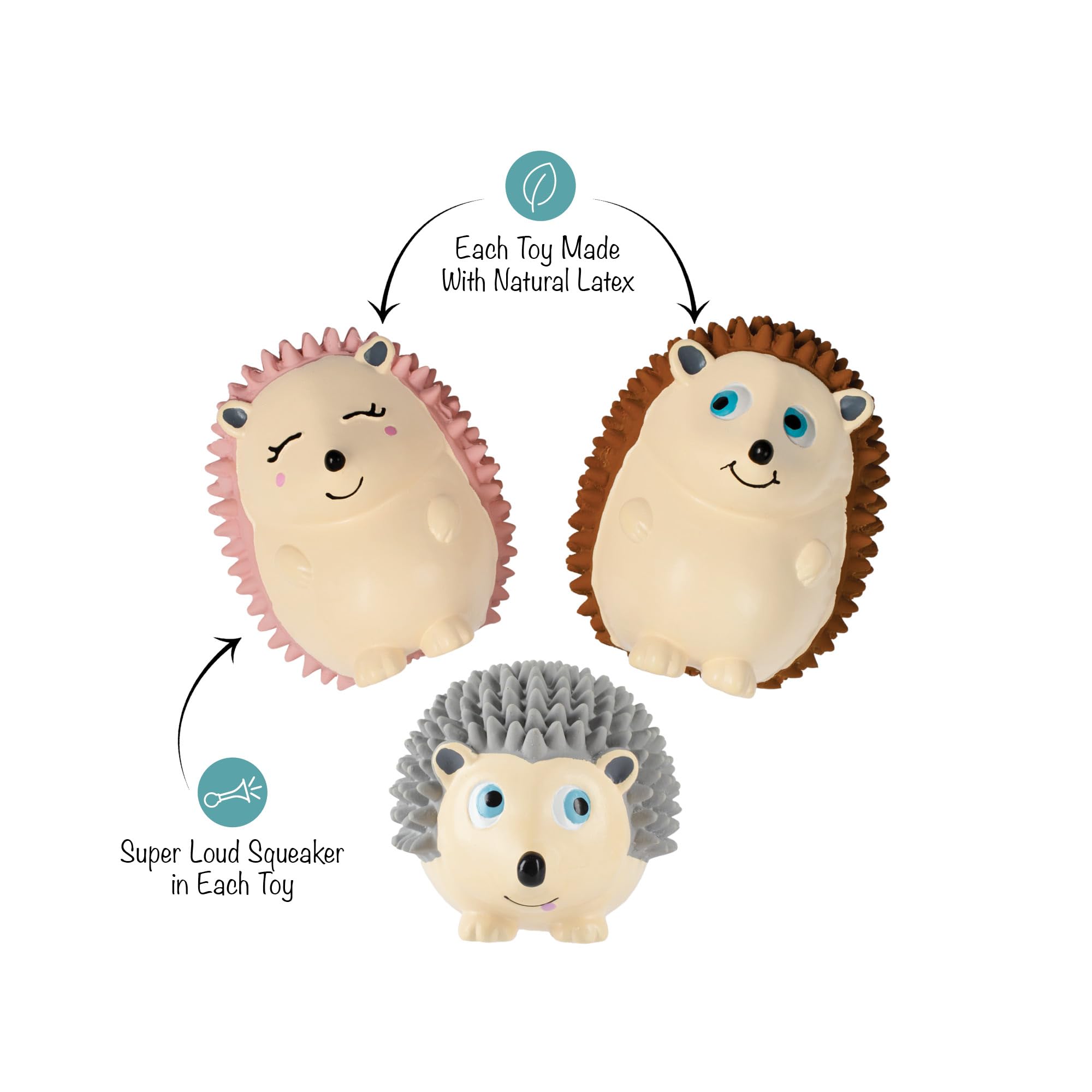 Pet Supplies : Fringe Studio Dog Toy Set, On A Roll, 3Pc Mini