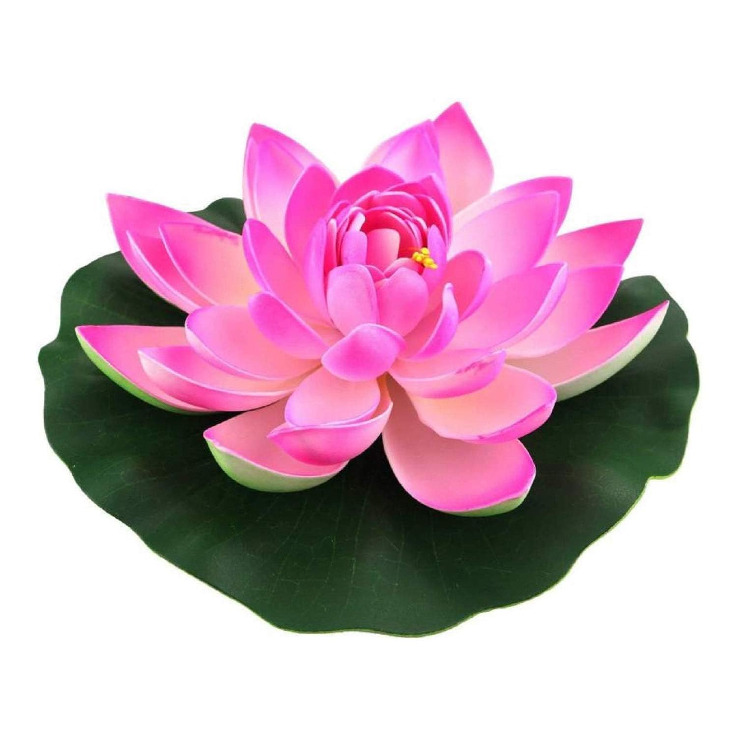 ANUKRITI Artificial Floating Lotus Flower with Water Lily Pad – 18 cm Foam Lotus for Pond, Water Bowl, Aquarium & Home Decor – Realistic Floating Flower Decoration -1PCS-image-17
