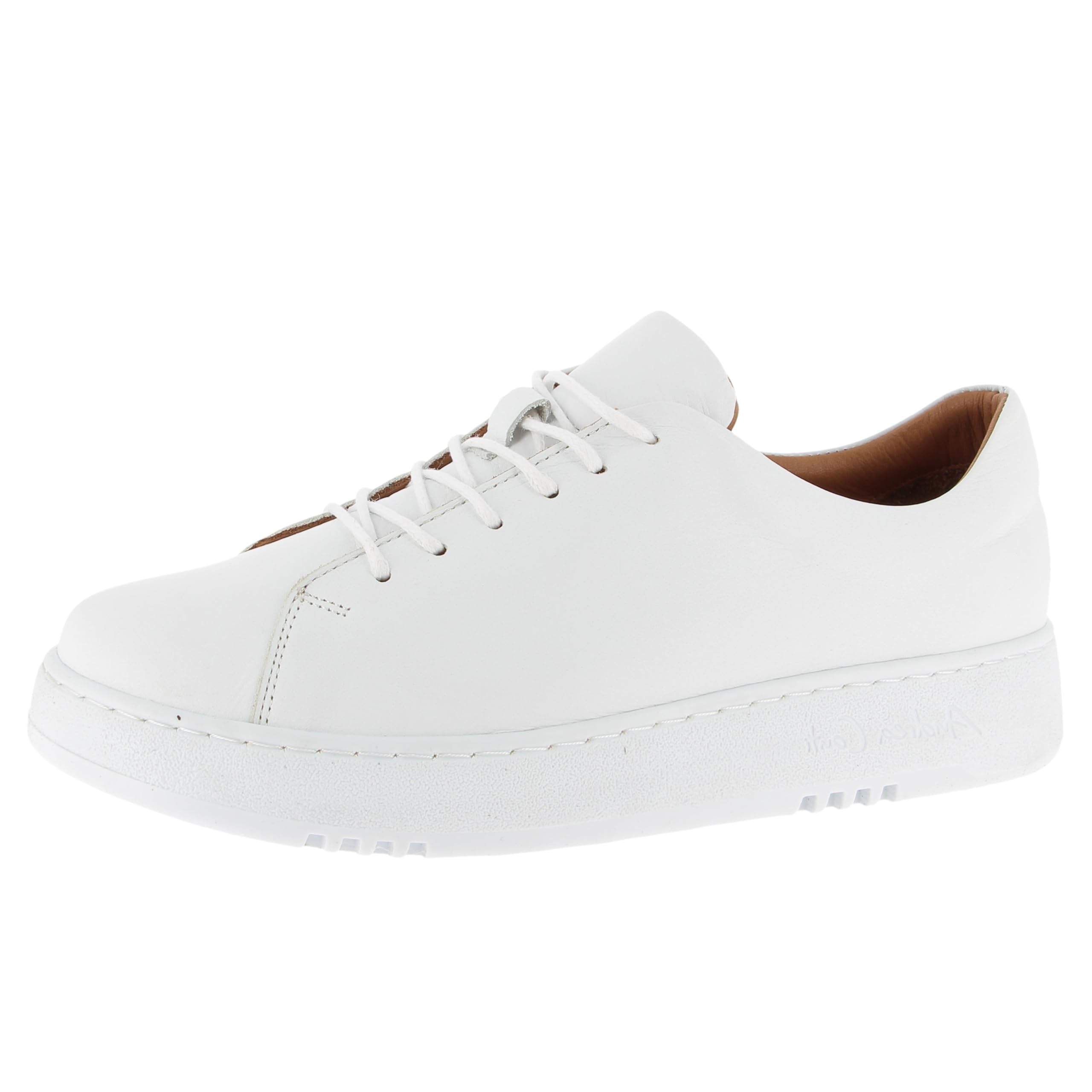 Andrea Conti Women's Low Top Trainers, White, EU 42, White, 9 UK