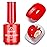 Beetles Red Gel Nail Polish - 15ml Classic Bright Red Soak Off UV LED Gel Polish Same Color Bottle for Salon DIY Manicure Gift for Women