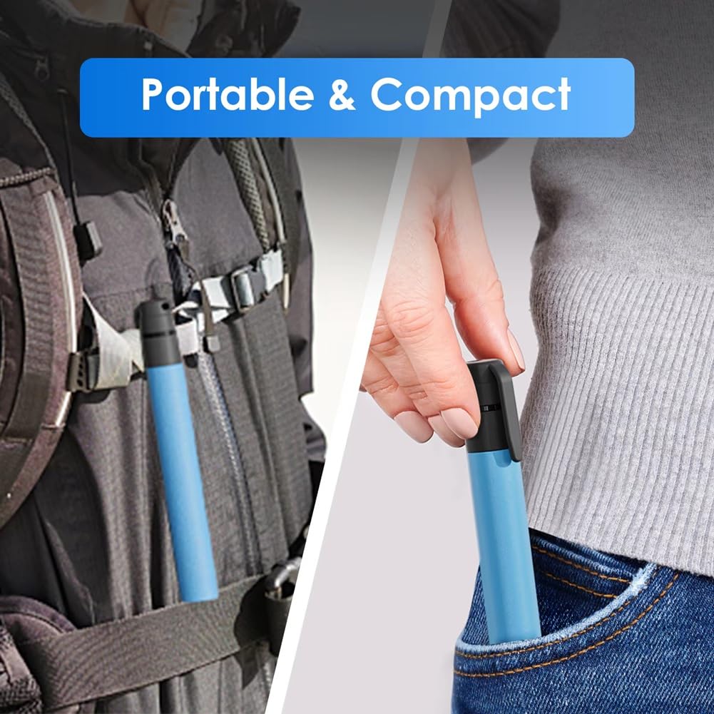 Paille Filtrante Portable pour l'eau, Purificateur d'eau pour Le Camping et la Randonnée