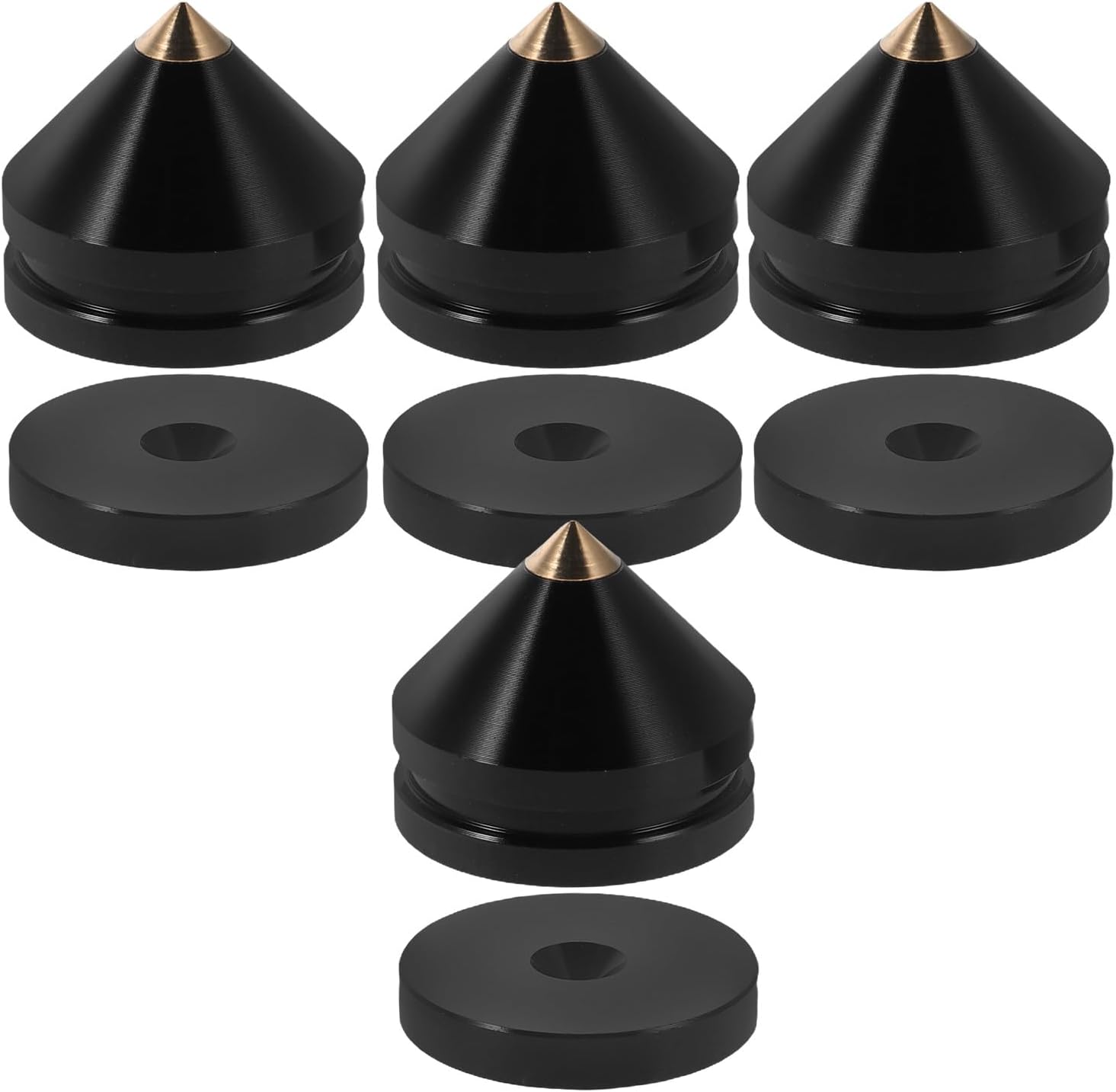 4 Sets Speaker Spikes Speaker Spikes and Anti-Vibration Feet for Audio Equipment Shockproof Isolation Pads and Amplifiers for HiFi Sound Systems