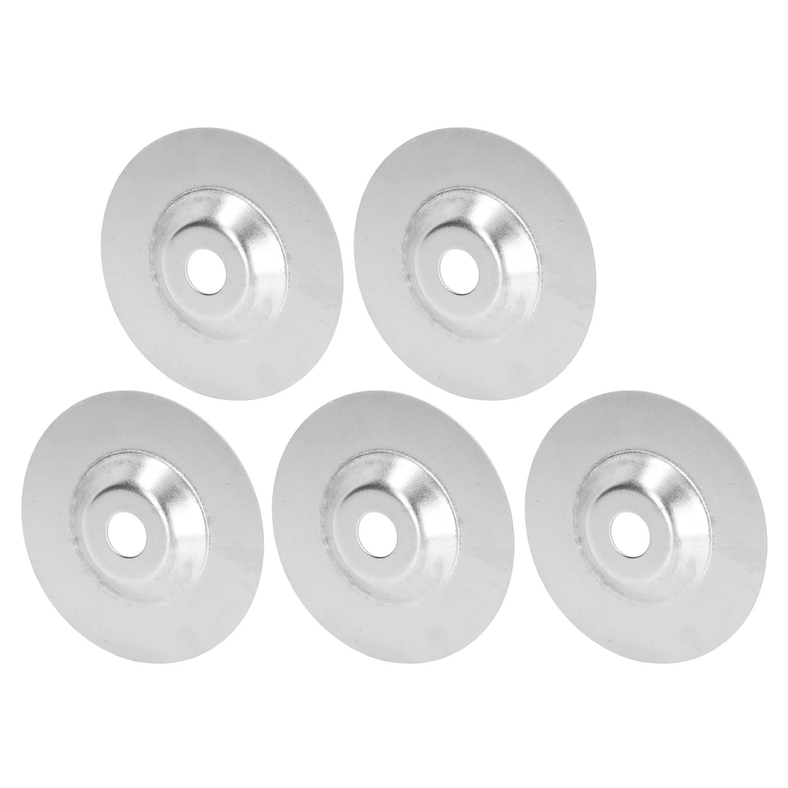 Bowl Polishing Wheel, 5 Pieces High Hardness Easy Install Wear Grinding Disc for Plastic, Wood and Metal Processing