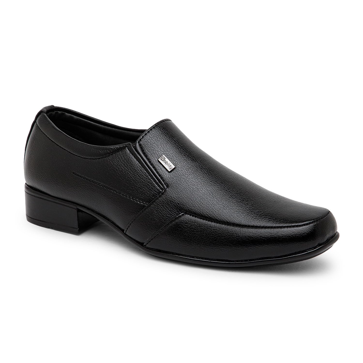 NOBILITY Black Formal Slip On Shoes for Men | Breathable || Comfortable Walking | Classic Design | Slip Resistant |7 UK (B0D2KWB3LS) Amazon Price History, Amazon Price Tracker