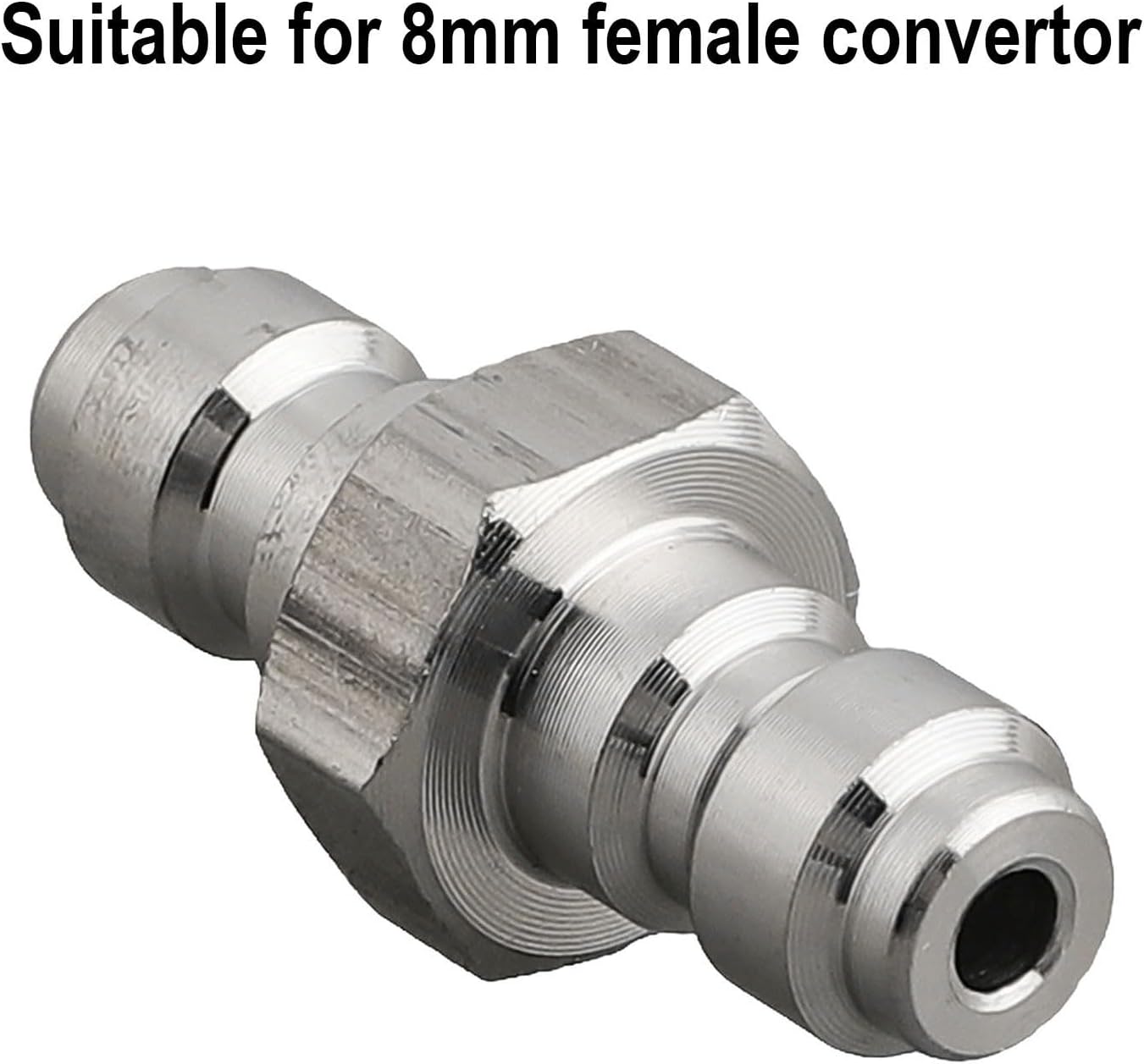 8Mm Dual Male Quick Connect Adapter Stainless Steel Foster Fitting For SCBA Cylinder Filling 4500 Psi Rated