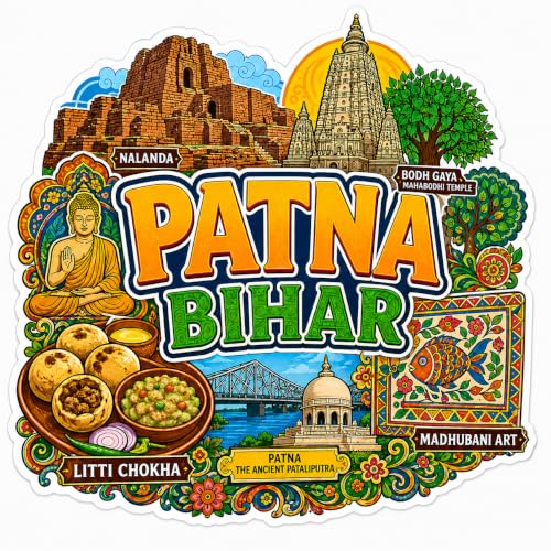 Image of Zesta Wooden Fridge Magnets Set | Refrigerator Decor Magnets for Kitchen | India Souvenir Fridge Magnet Collection | Wooden Magnet for Fridge Door Decoration (Patna)