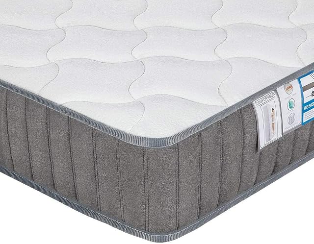 Yaheetech 4ft6 Single Mattress 8.7 Inch Deep Memory Foam 9-Zone Mattress with Pocket Sprung and Tencel Fabric,Orthopedic Bed Mattress,Medium Firm,135x190x22cm,Grey