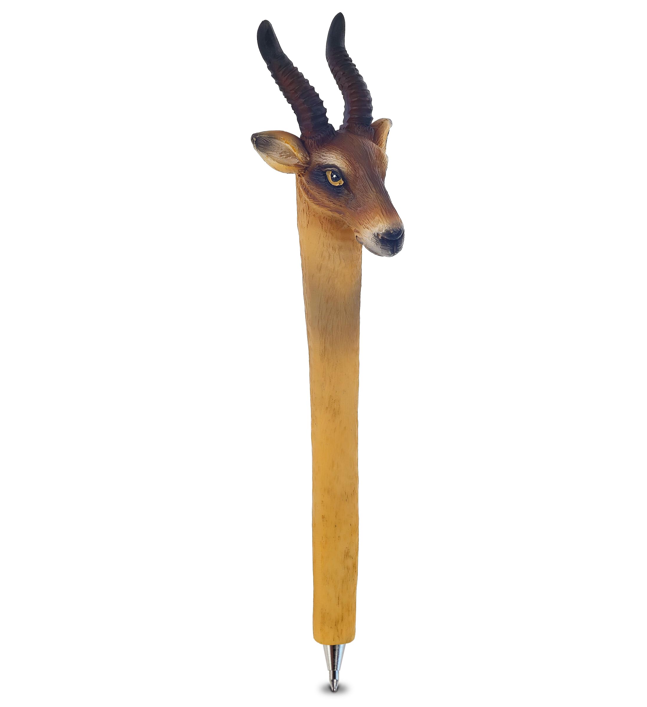 Planet Pens Antelope Writing Pen - Antelope Wild Animal, Unique Office Desk Accessories and Writing Ballpoint Pen, Cute Novelty Pens for Kids, Adults,