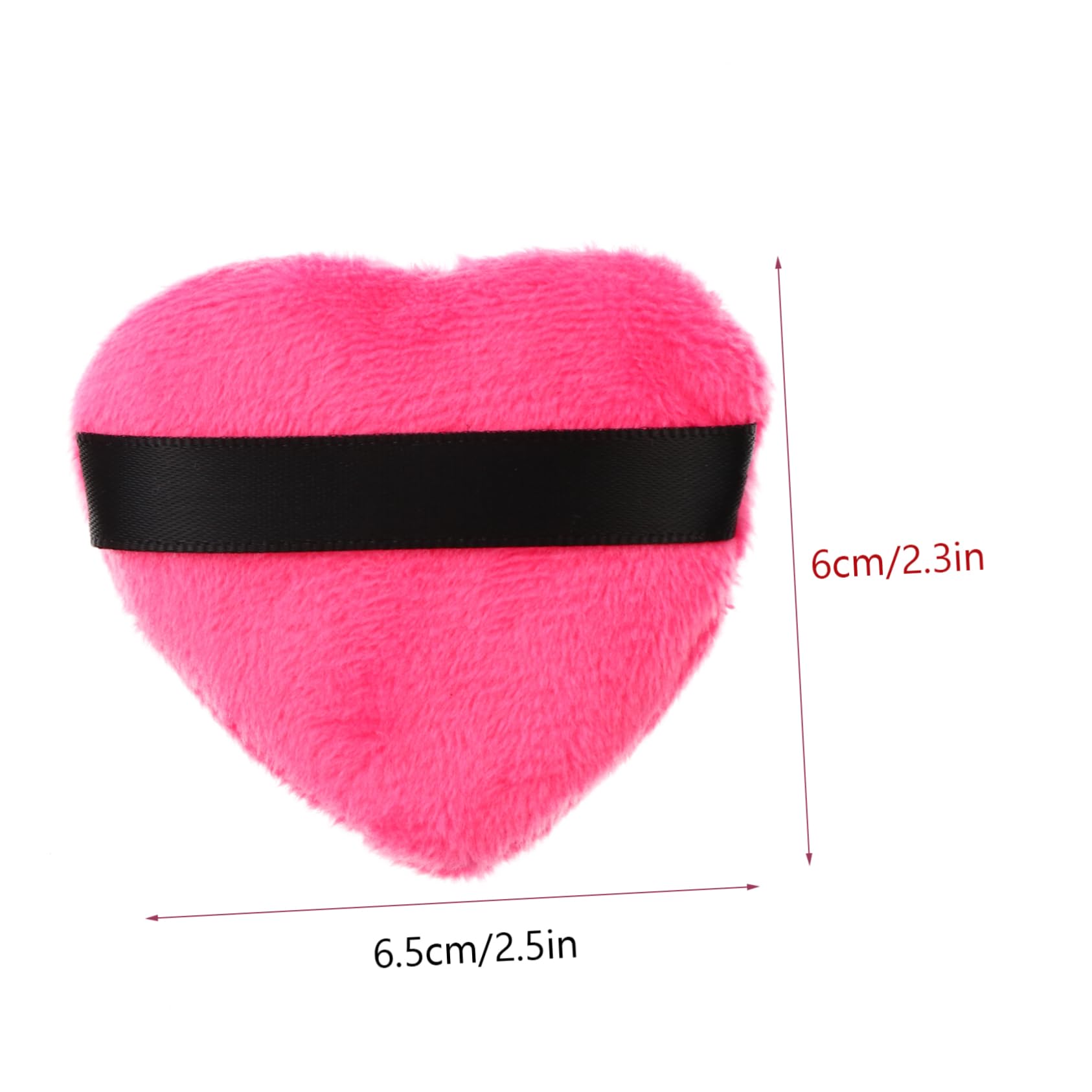 VALICLUD 8pcs Heart Shape Makeup Puff Versatile Beauty Sponges for Powder Application for Liquid and Dry Makeup Products with Convenient Strap
