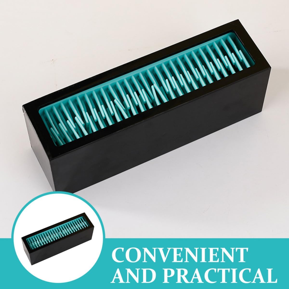 Healeved Black Silicone Makeup Brush Holder Organizer Xmas for Office image 4