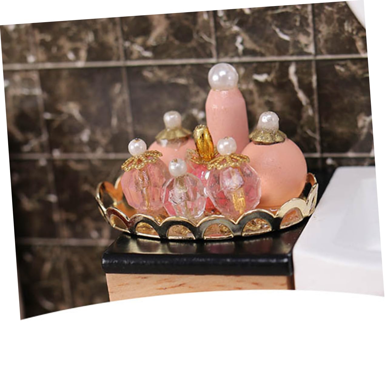 Abaodam Mini Armadietto In Legno Per Casa Delle Bambole, Scala 1:12, 17,4 X 12,7 X 4,1 Cm, Mobile In Miniatura Rustico
