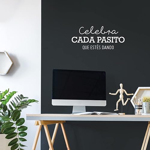 Miniatura 2 de Calcomanía de vinilo para pared, Celebra CADA Pasito Que Estés DandoCelebrate Every Step You're Taking  11 x 25 pulgadas  Adhesivo positivo de moda