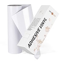 Vista 20 de HTVRONT - Vinilo blanco permanente, hojas de vinilo adhesivo mate de 12 pulgadas x 50 pies, compatibles con la máquina de corte Cricut, Silhouette