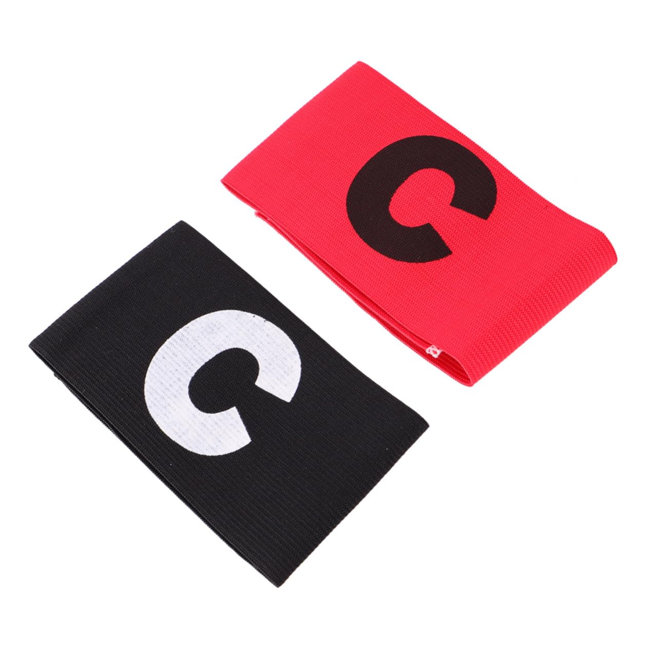 POPETPOP Fascia Da Braccio Fascia Da Accessori Fasce Di Calcio Maniche Braccio Captain Arm Bands Fascia Da Calcio Bande Di Capitani Di Calcio Black