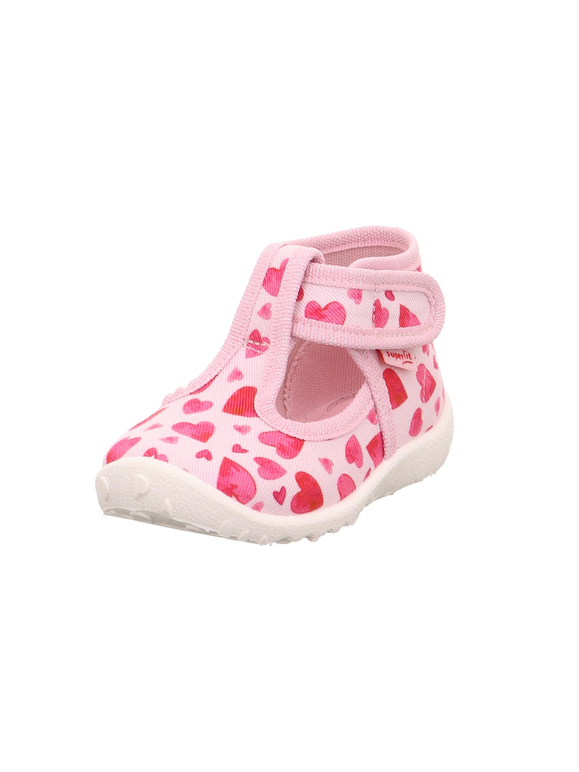 Superfit Girls Spotty Slippers, Pink Multicoloured 5540, 7 UK Child