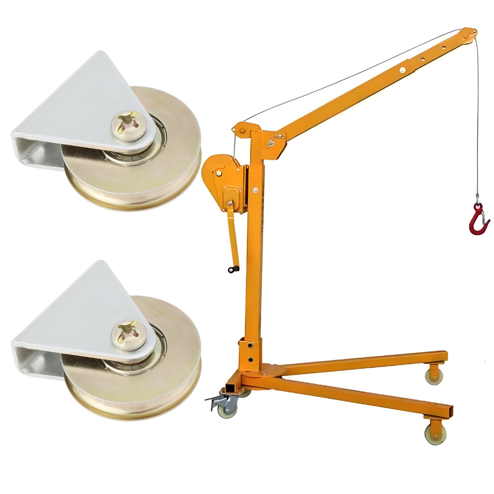 Lot de 2 Poulies à Câble à Rainure en U de 38 Mm Montage Mural Roulement à Billes en Acier pour Portail Coulissant Capacité de Charge de 100 Kg