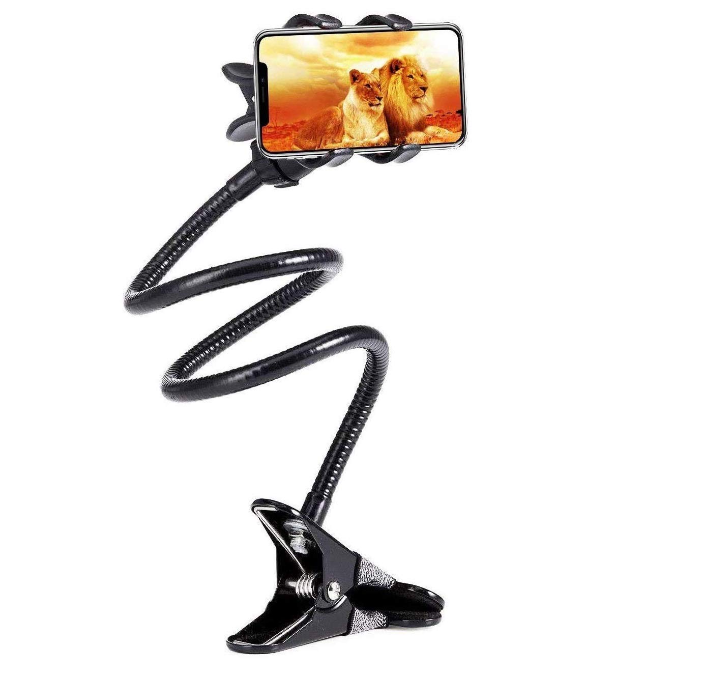 TechKing TechKing Metal Lazy Stand 24 inch Bracket Mobile Phone Stand Flexible Holder Bed Desktop Bracket Mount Stand, Desk-image-34