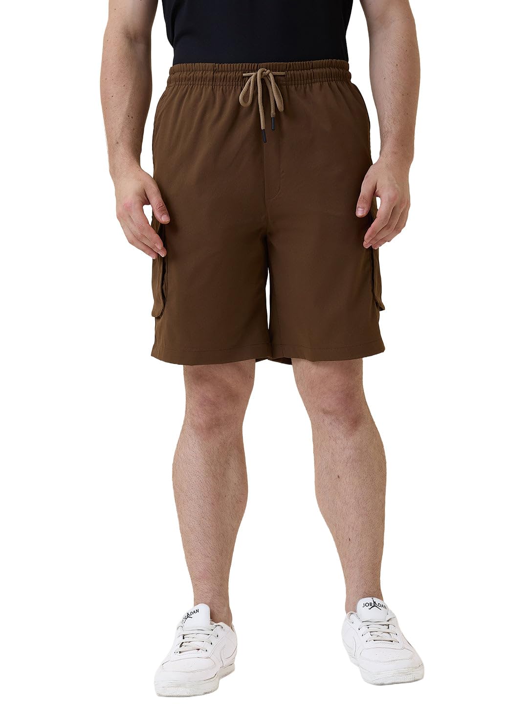 status quo Mens Solid Regular Fit Drawstring Short | 100% Polyester-picture-27