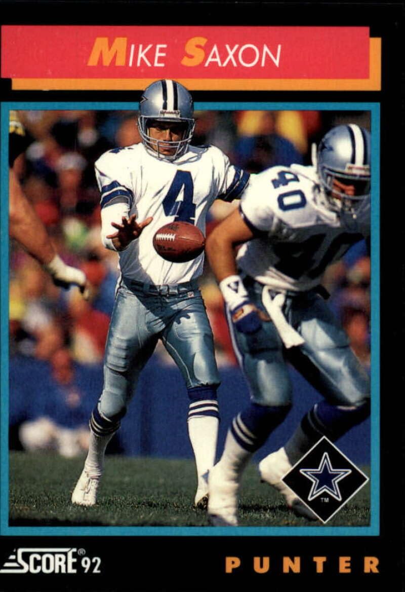Amazon.com: 1992 Score #339 Mike Saxon Dallas Cowboys NFL Football