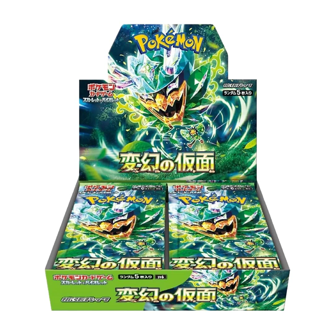Pokemon Twilight Masquerade Japanese Pokémon Booster Packs | Mask of Change Booster Box or Bundle | Tamper Sealed Product No-Shrink TCYM Inspected | That Mouse Fashion (Booster Box - 30 Packs)