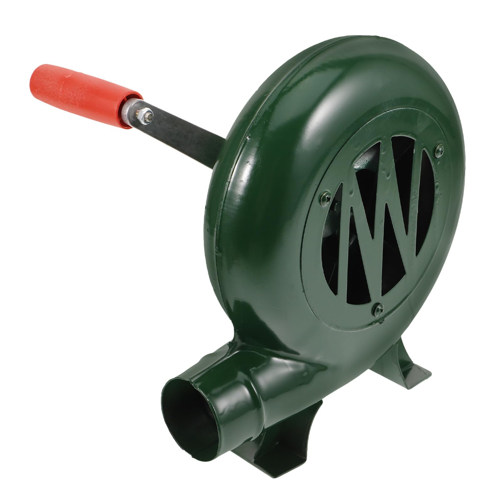 Ventilatore Manuale per Barbecue da Esterno, Ferro Verde Portatile