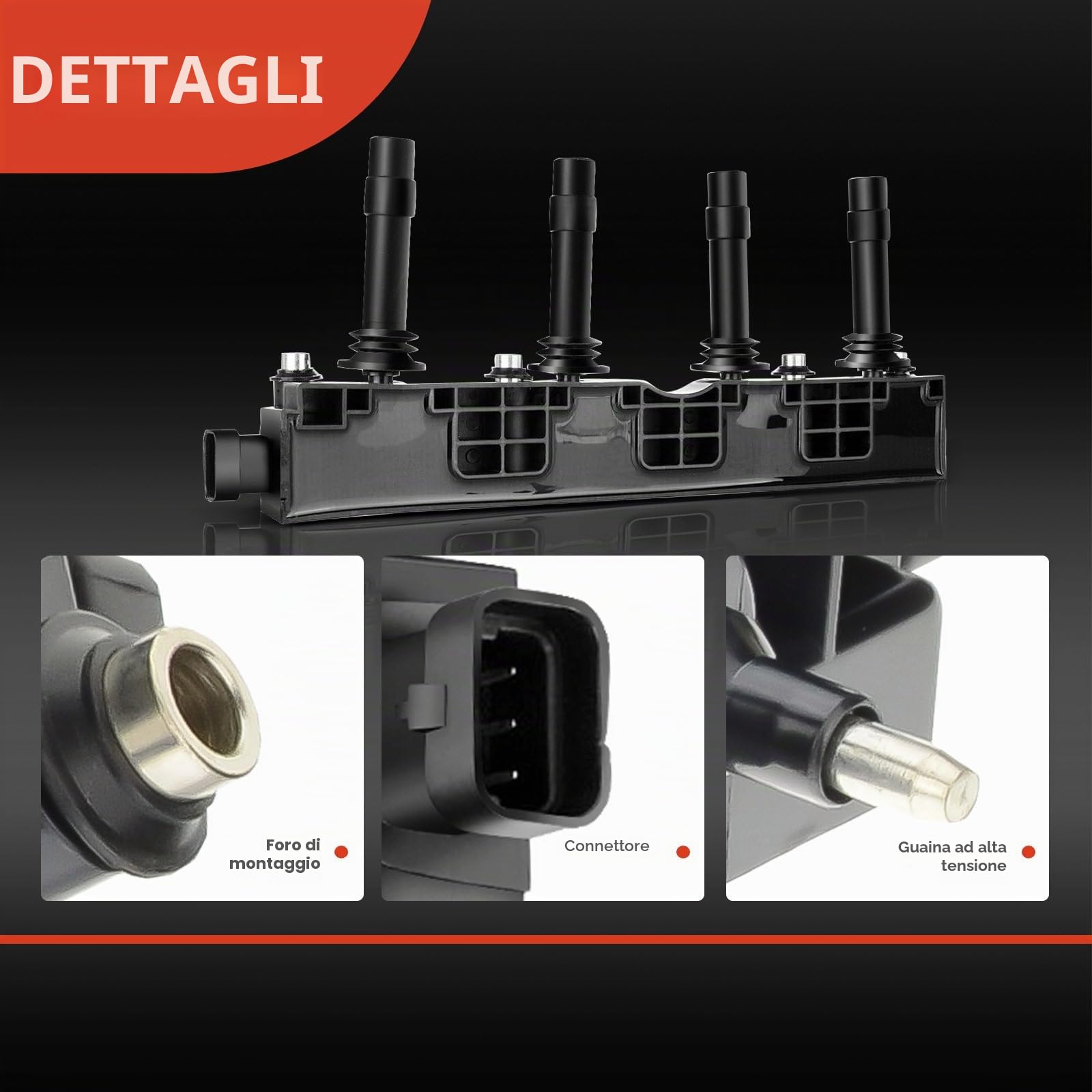 Frankberg Bobina di accensione modulo di accensione 1208307 | Compatibile con: Tour combinato, Astra G Caravan T98, Vectra (B) CC J96, Meriva MK I X03, Corsa C X01