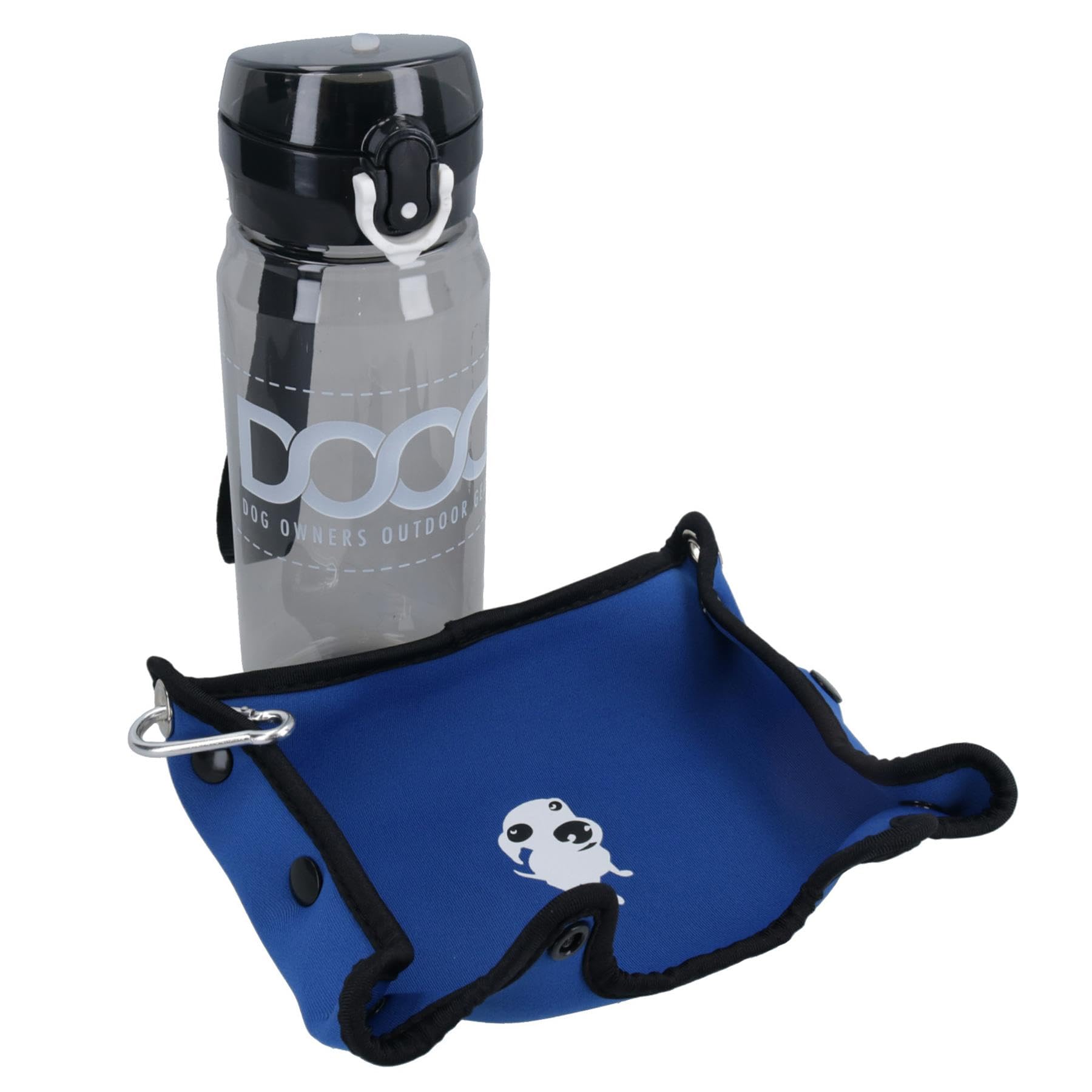 AB Tools Blue 3 in 1 Bottle Bowl Travel Bottle for Dogs On The Move in The Great Outdoors