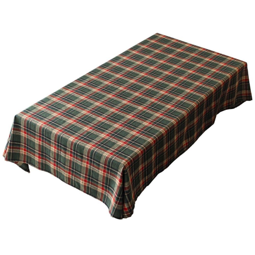 Nappe de Noël à carreaux vintage de qualité supérieure pour salle à manger