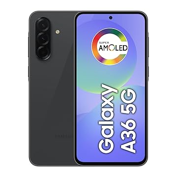 Celular Samsung Galaxy A36 5G 256GB, 8GB RAM, Recursos AI (Preto)