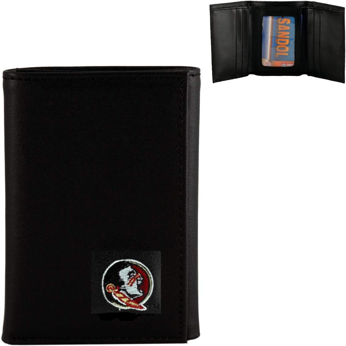 6608 Florida State Men's Leather Tri-Fold Wallet