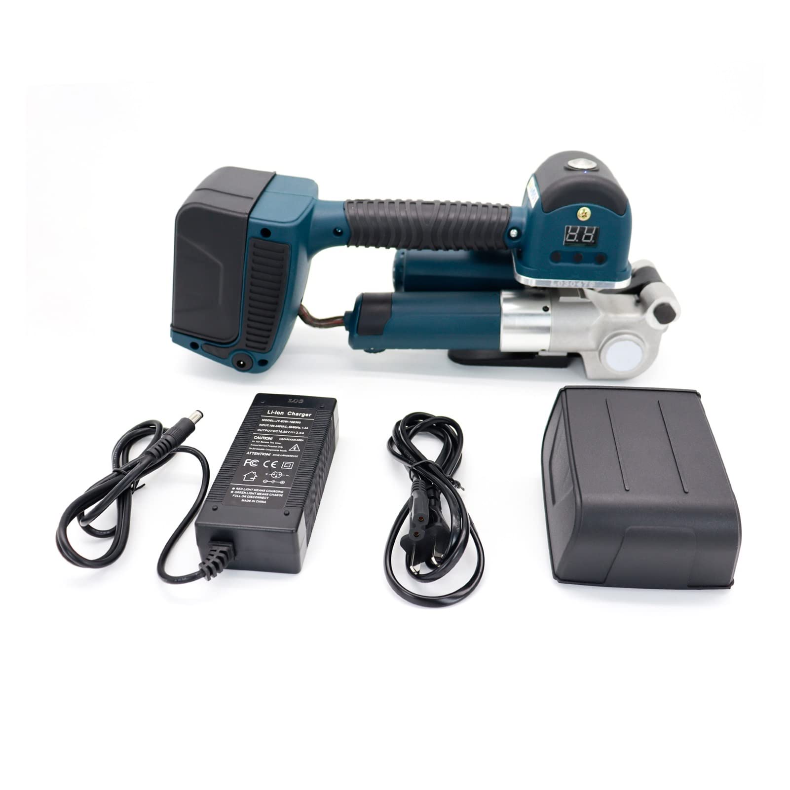 Lpuhhda Dd19a(11-19Mm) Dd19a/25A Electric Battery Strapping Tool Handheld Packing Machine For Pp/Pet Band Belt Straps Friction Melting(Dd19a(11-19Mm))