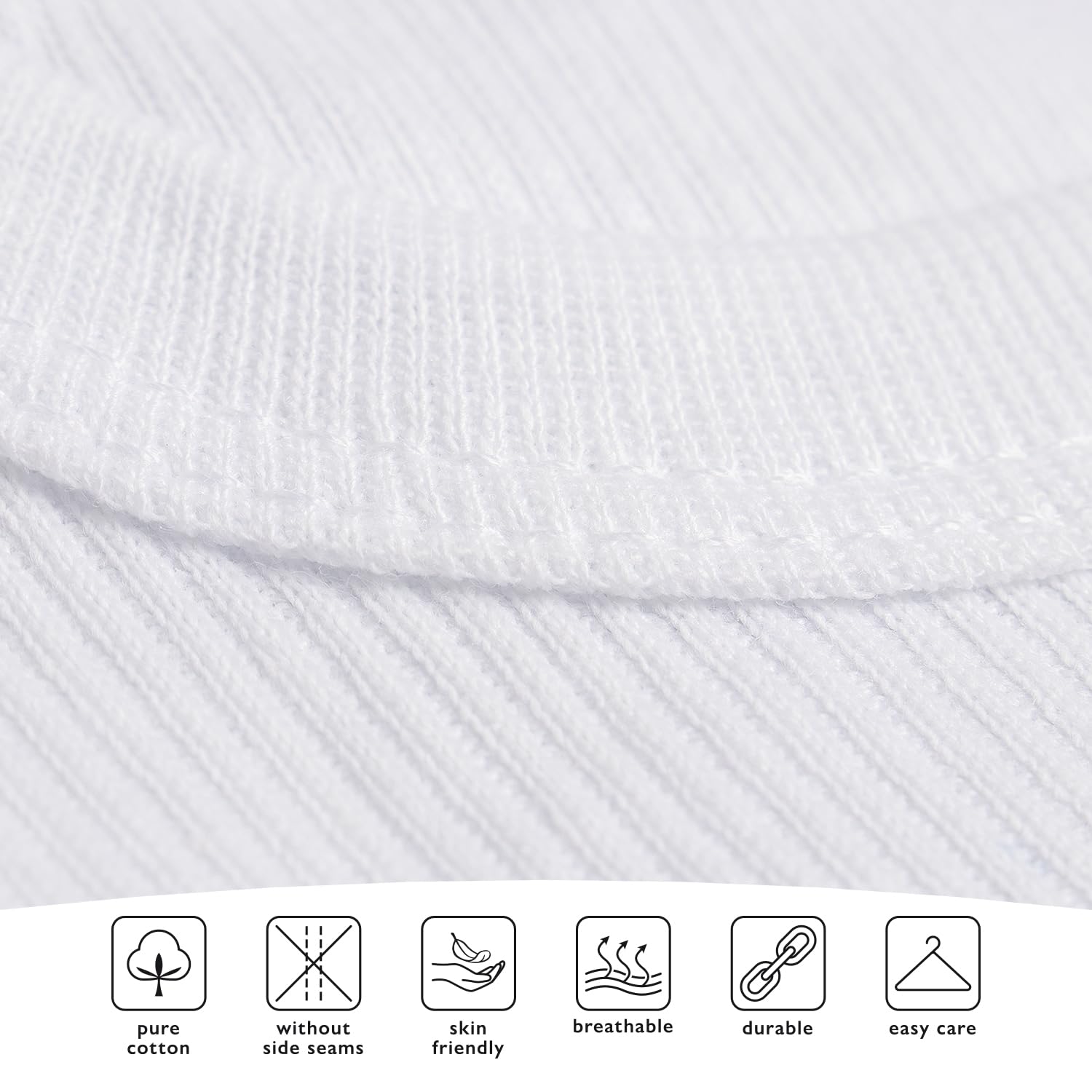 Lot de 5 débardeurs blanc CELODORO original - maillot de corps double côtelé 100% coton peigné
