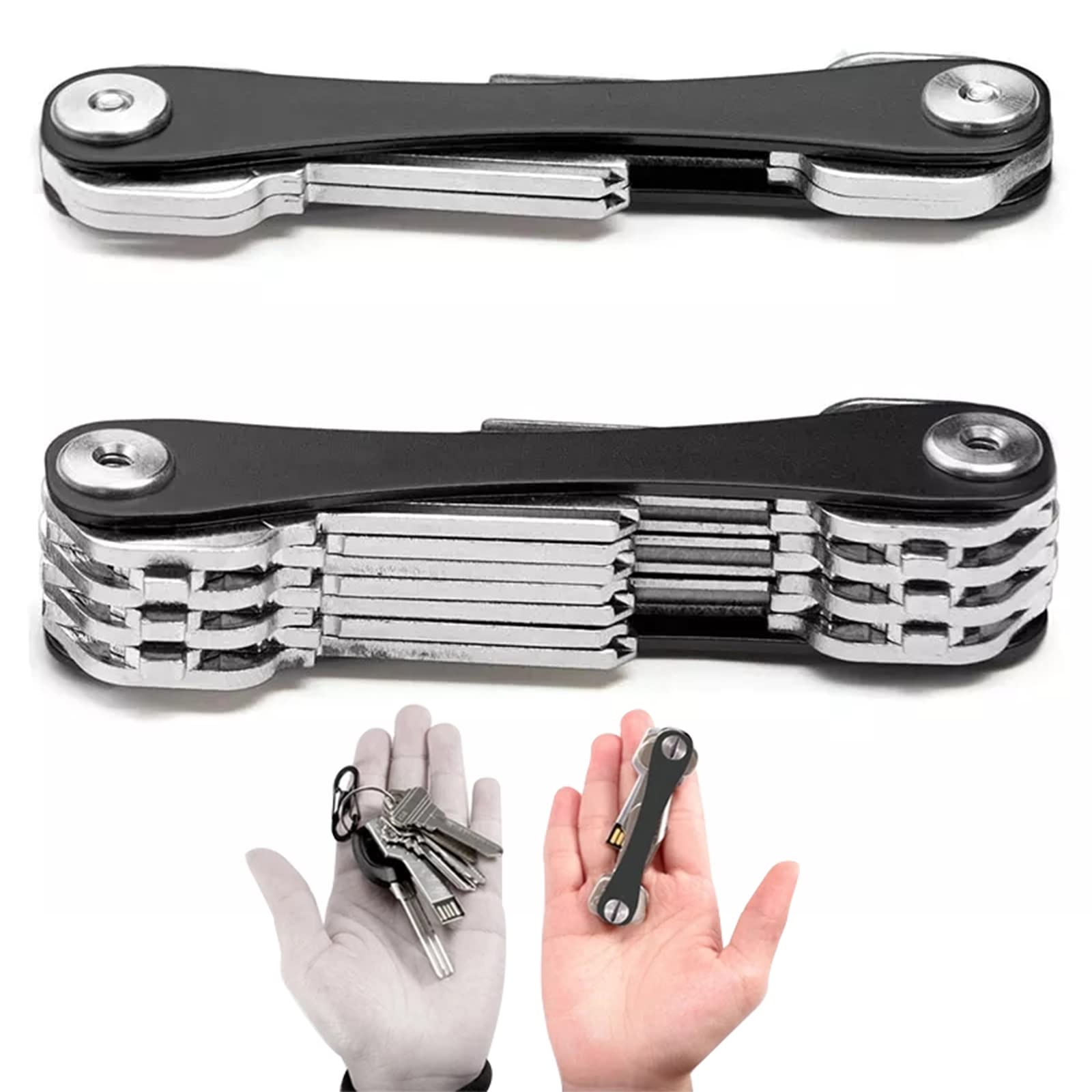 ZLXFT Llavero Compacto,Organizador de Llaves,Llavero,Porta Llaves,Key Organizer,Llavero y Organizador de Llaves Compacto,Organizador de Llaves Organice Sus Accesorios Clave