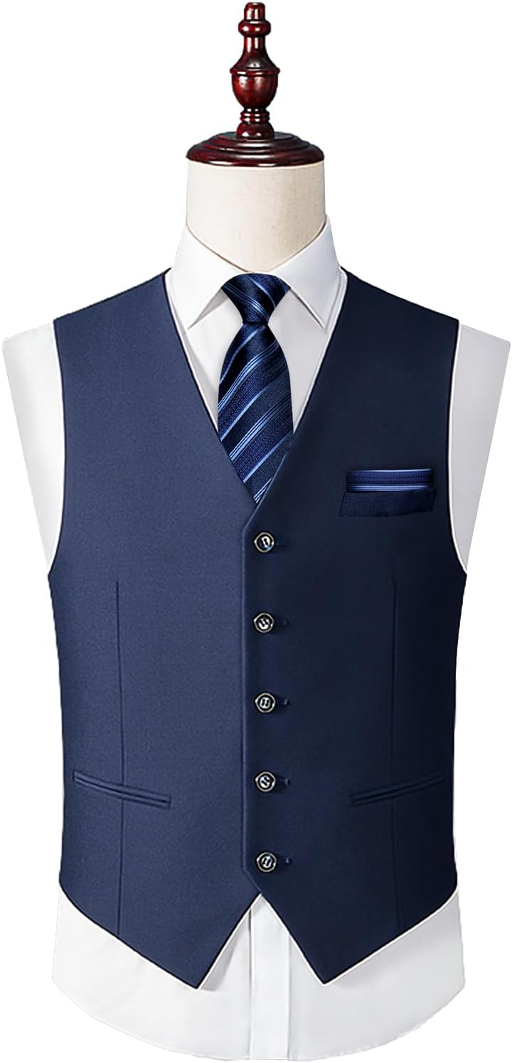 DiBanGu Boys Pre-tied Neckties and Pocket Square Set Adjustable Strap Tie for Kids Wedding Party Graduation School Uniforms - Image 4