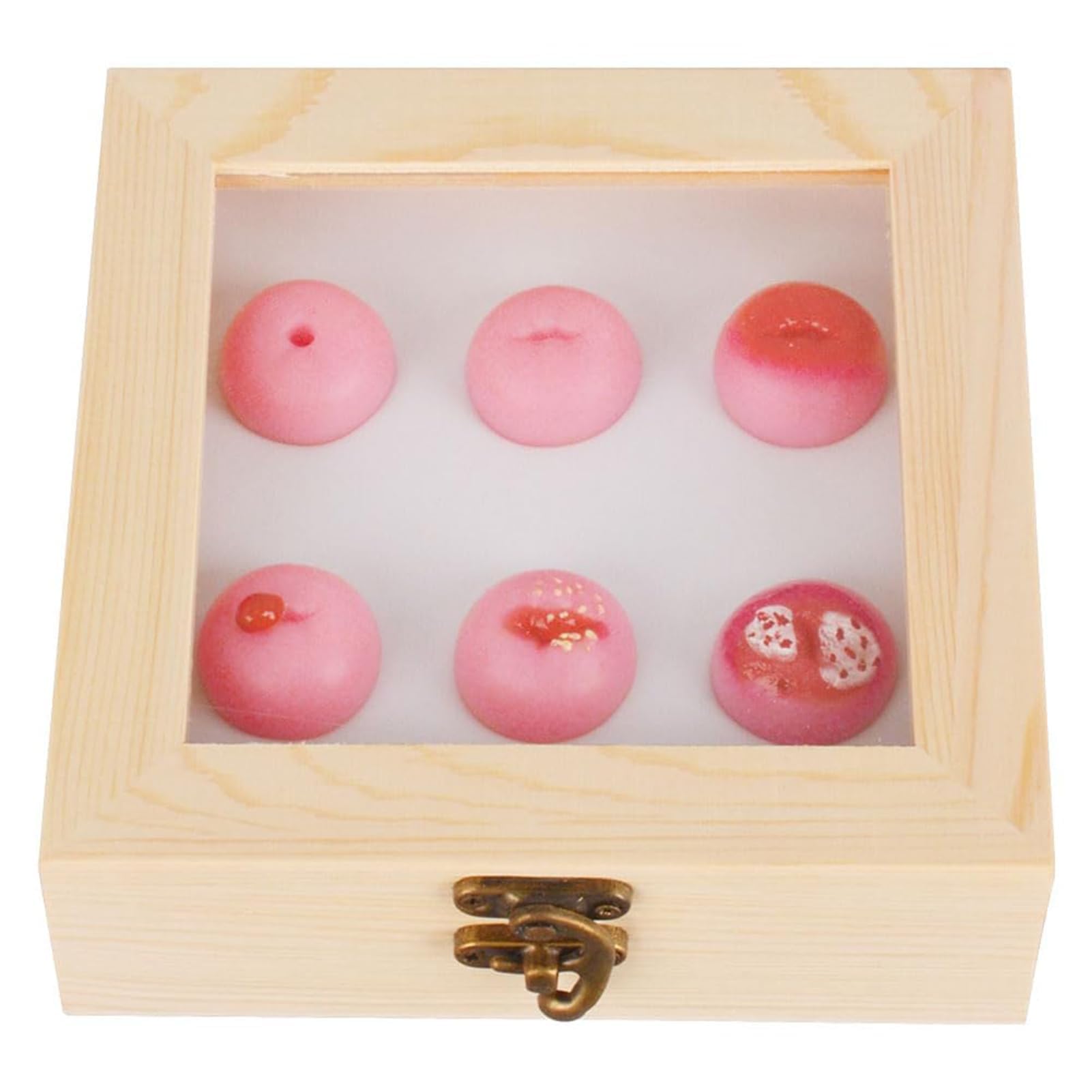 YNIYUJKL 6Pcs Cervical Pathology Model Set, Female Uterus Cervix Model, Anatomical Cervix Conditions Replica With Wooden Box, For Gynecology Teaching, Patient Education & Medical Train