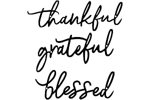 Small Metal Thankful Grateful Blessed Wall Decor