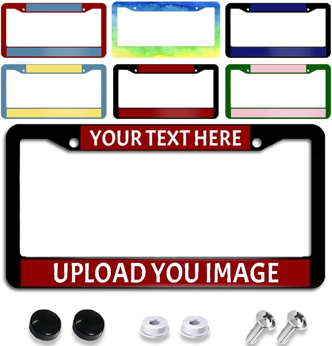 Custom License Plate Frame, Personalized License Plate Frame with Image