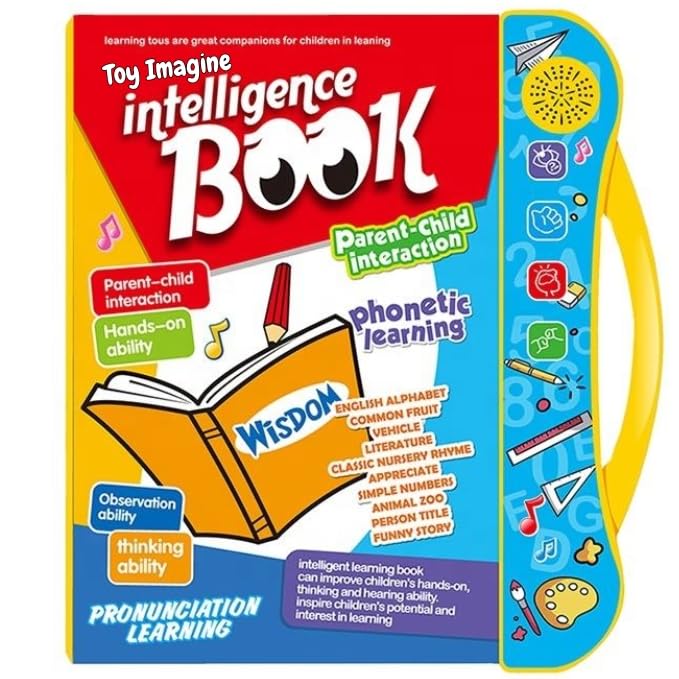 Image of Toy Imagine Interactive Musical Learning Book for Kids | ABCD Alphabet, Rhymes, Educational Sound Toy | Best Gift for Boys, Girls, Toddlers | Parent-Child Activity | Ages 1-5 | Smart & Fun