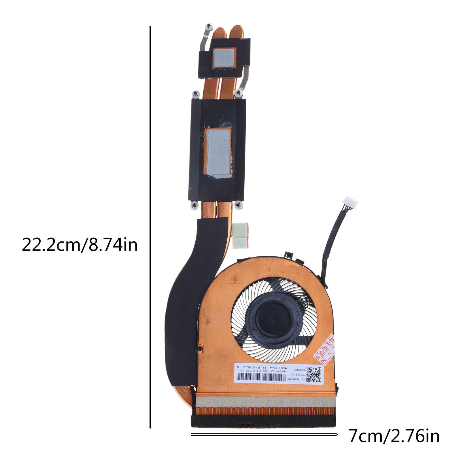 Ventola raffreddamento della CPU del computer portatile originale e nuova per T470 T480 Ventola della CPU del radiatore 01YR202 01YR200 Ventola raffreddamento del radiatore