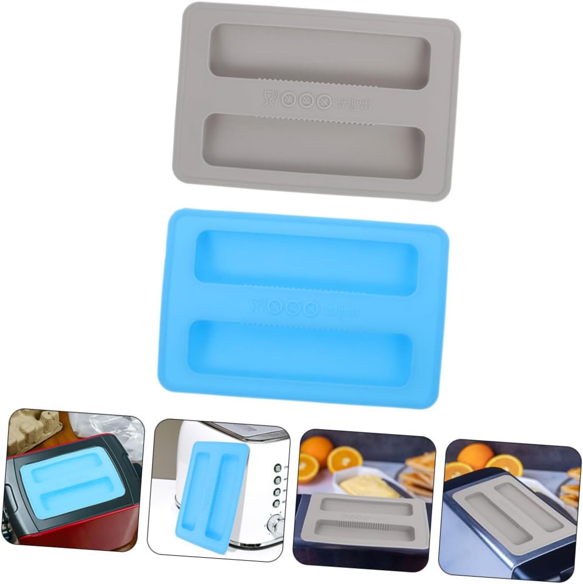 2Pcs Silicone Toaster Cover Lid for Bread Machine Dustproof Top