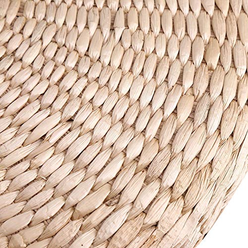 Estink Tatami Cushion, Woven Straw Tatami Straw Pad Handmade Round Tatami Yoga Floor Seat Pillow Yoga Mat Meditation Pillow Cushion For Home Garden Dining Room Decoration (Dia.) 15.75" X (H) 2.36" #TOP6