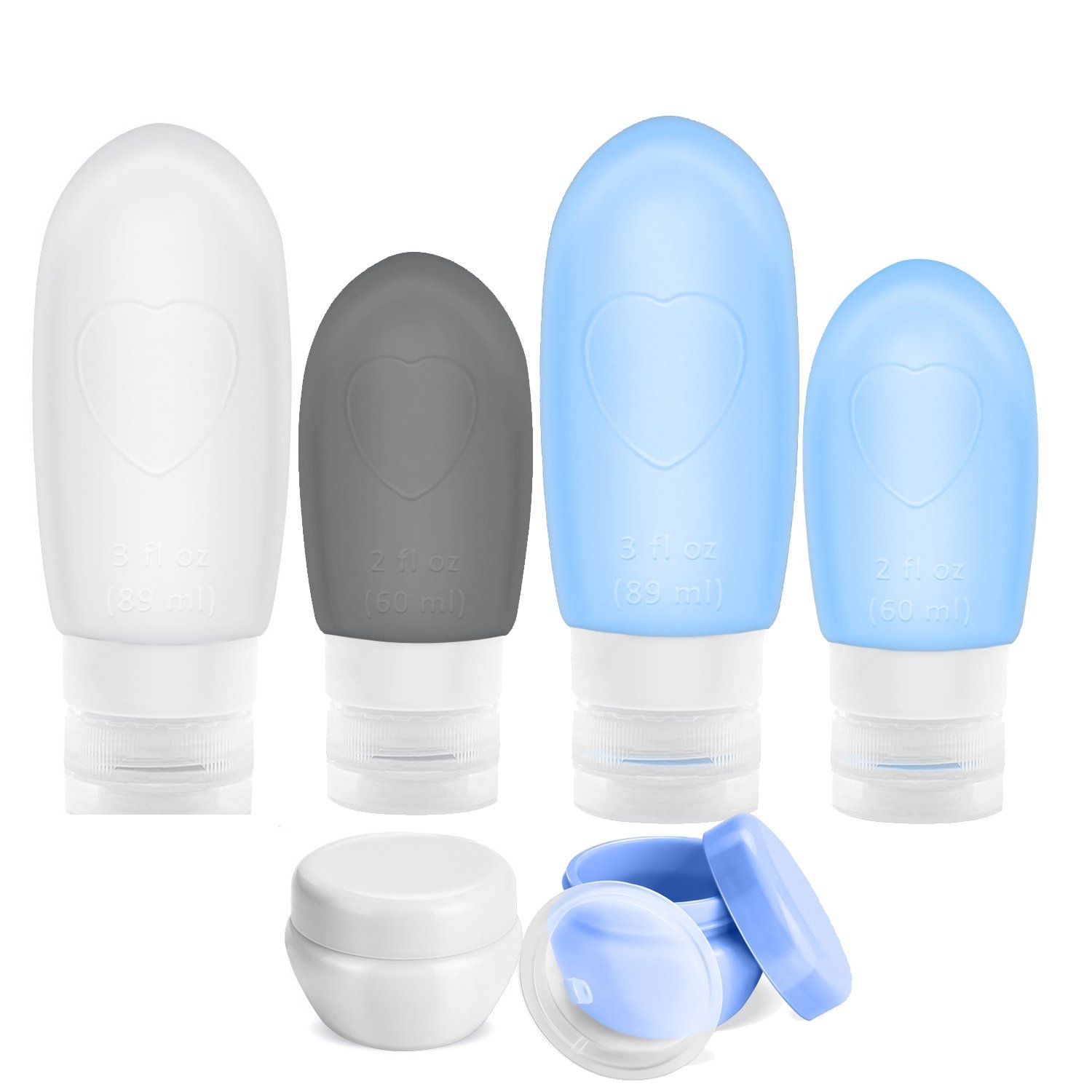 Buy SetC Drtata Leak Proof Travel Bottles Set, Silicon Travel