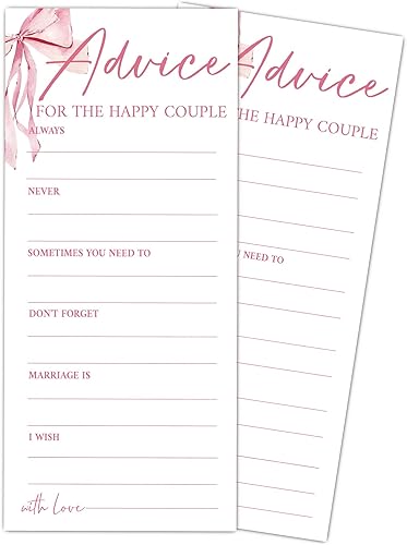 Miniatura 10 de Juegos de boda con lazo rosa, He Said She Said - Juegos de boda para 25 invitados, tarjetas de fiesta de compromiso, suministros de compromiso y