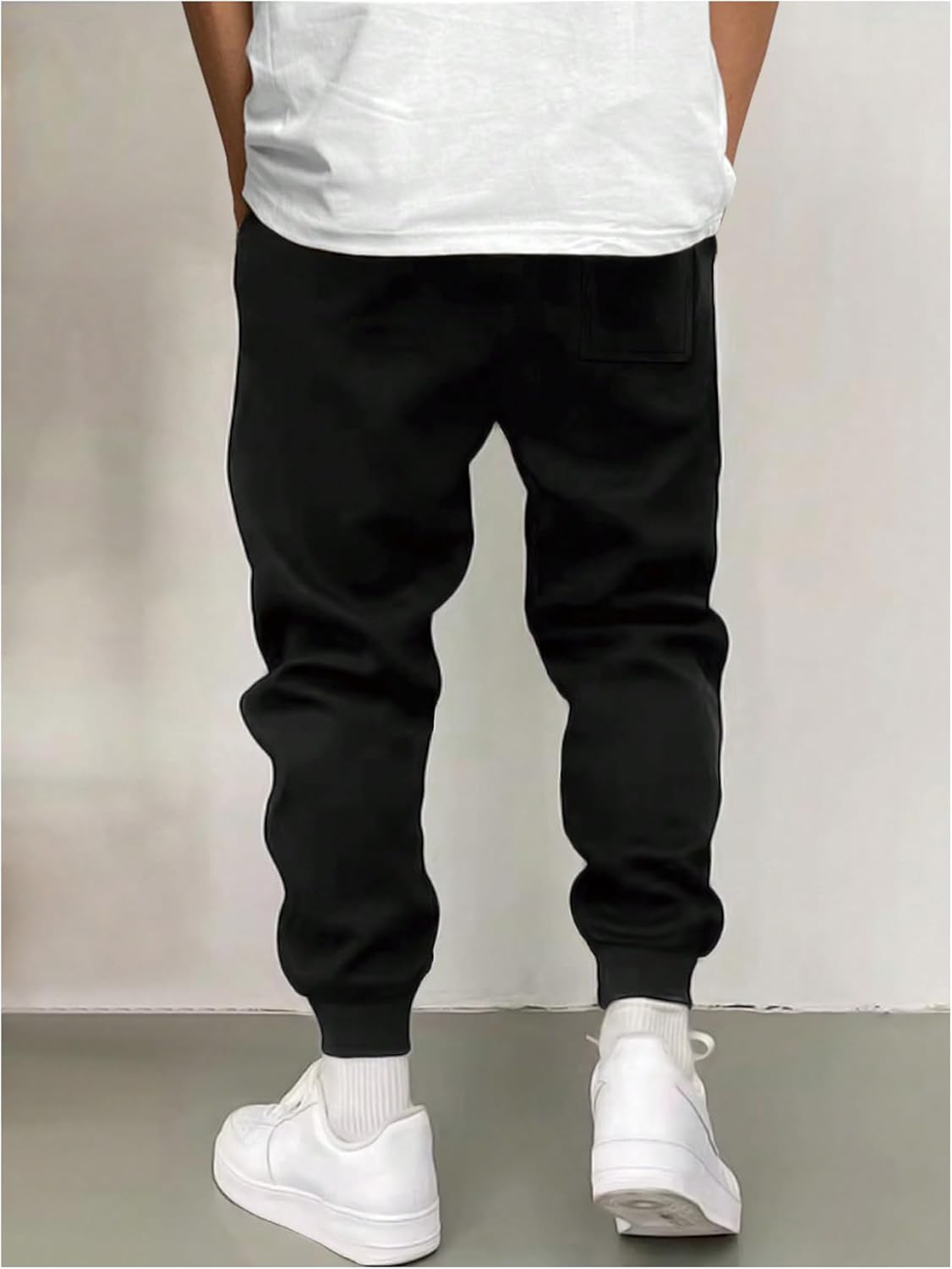 SOLY HUX Men's Drawstring Elastic Waist Joggers Pants Casual Sports Workout Sweatpants with Pockets - Image 2