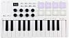 25-Key MIDI Controller Keyboard Portable USB MIDI Controller with 25 Velocity Sensitive Keys 8 RGB Backlit Pads 8 Knobs