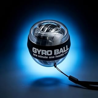 Auto-Start Wrist Power Gyro Ball – Strengthen Forearms, Fingers & Wrists with LED Lights. Build Muscle & Bone Strength for a Powerful Grip & Endurance. Perfect for Fitness & Recovery!