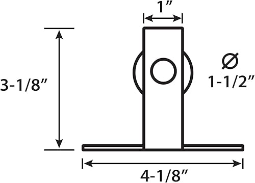 Miniatura 5 de Architectural Products - Kits de herrajes para puertas de granero de 48 pulgadas para puertas de gabinete individuales, diseño de montaje superior